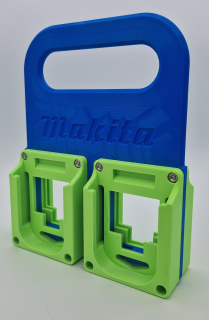 nosič pro 4 baterie Makita 18V osazený